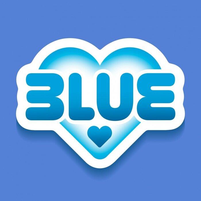 Blue profile picture